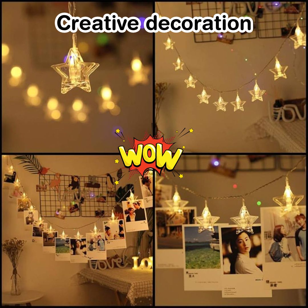 16 LED Photo Clip String Lights