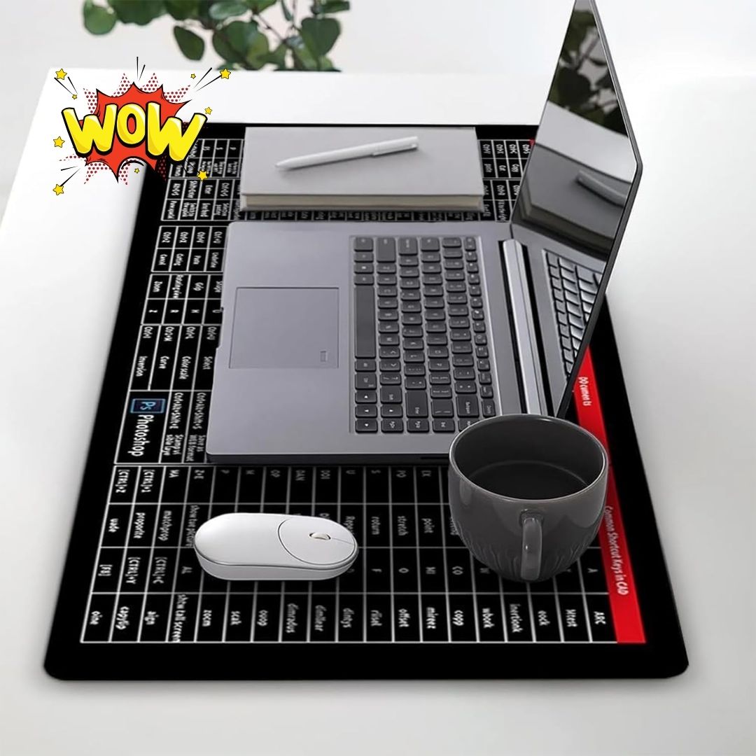 Anti-slip Keyboard Pad with (Shortcut Key Patterns)