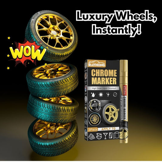 Car Gold Chrome Marker