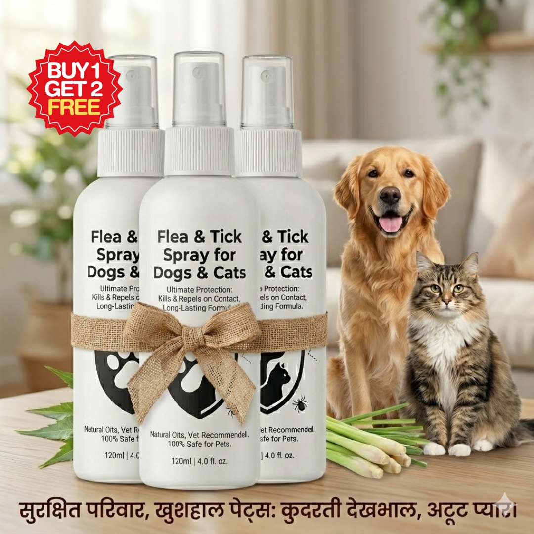Flea & Tick Spray for Dogs & Cats | Buy 1 Get 2 Free