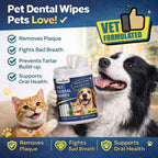 Pet Dental Care Wipe | For Cats & Dogs