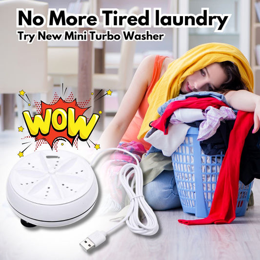 2 in 1 Mini Turbo Washer