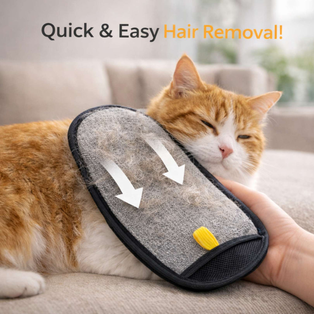 FurEase Pet Hair Removal Gloves – Gentle Grooming & Cleaning (Pack of 2)
