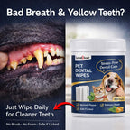 Pet Dental Care Wipe | For Cats & Dogs