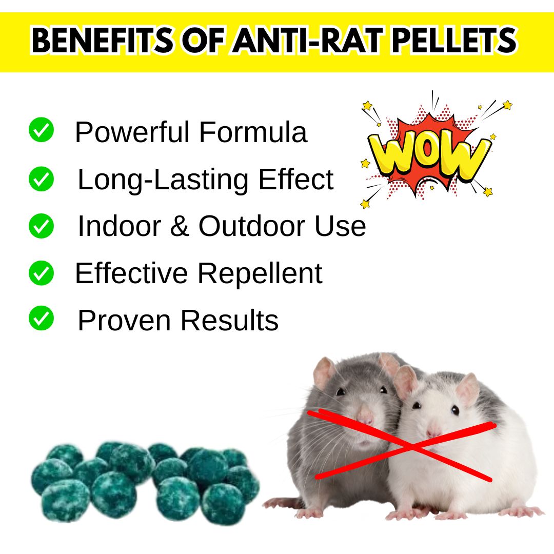 ANTI RAT AND INSECT PEST PELLETS (Pack of 15 Tablets)