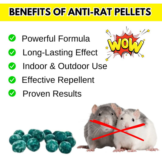 ANTI RAT AND INSECT PEST PELLETS (Pack of 15 Tablets)
