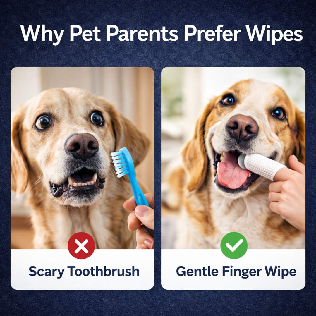 Pet Dental Care Wipe | For Cats & Dogs