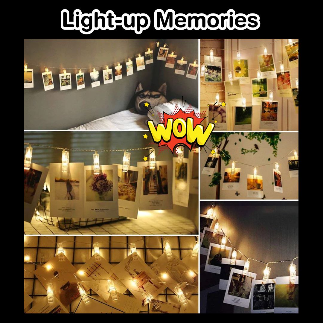 16 LED Photo Clip String Lights