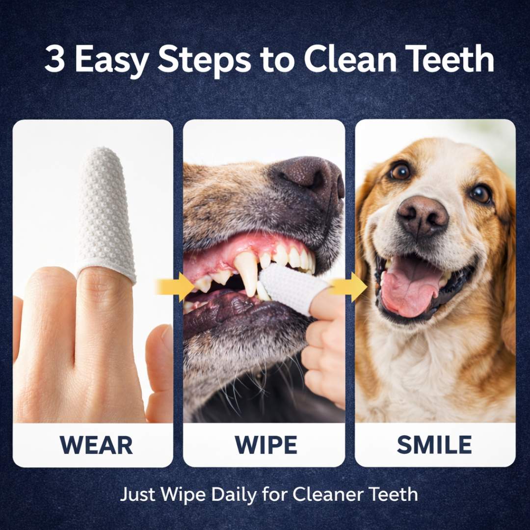 Pet Dental Care Wipe | For Cats & Dogs