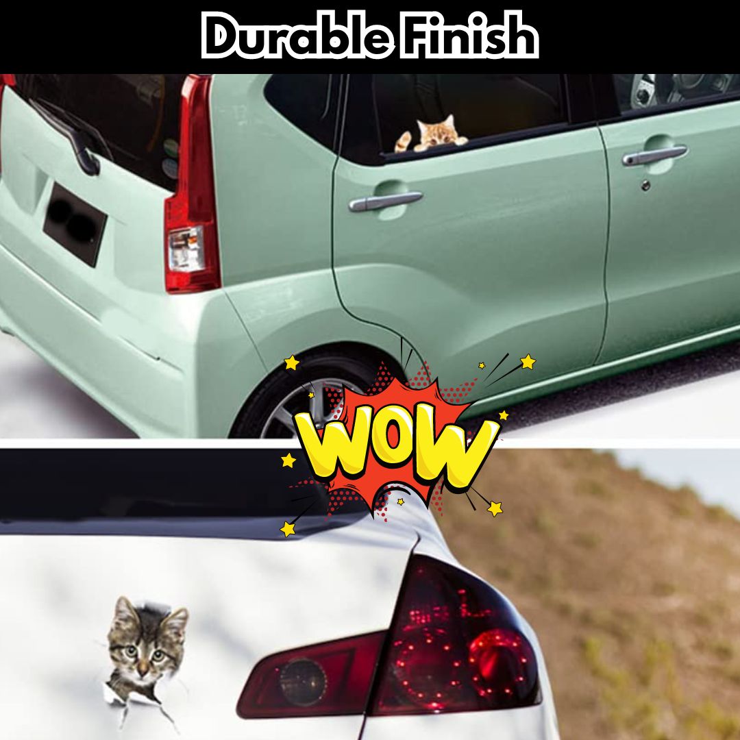 3D Cat Stickers