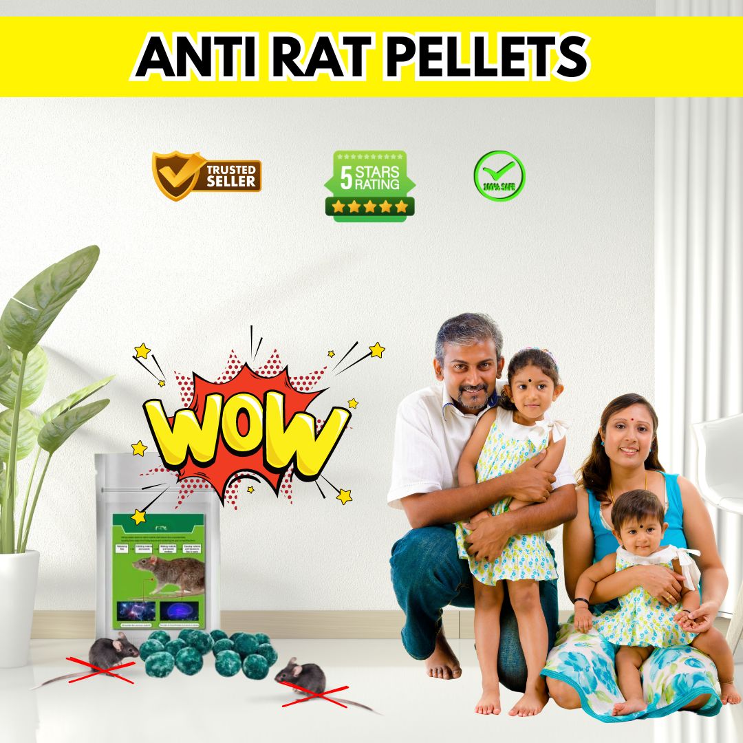 ANTI RAT AND INSECT PEST PELLETS (Pack of 15 Tablets)