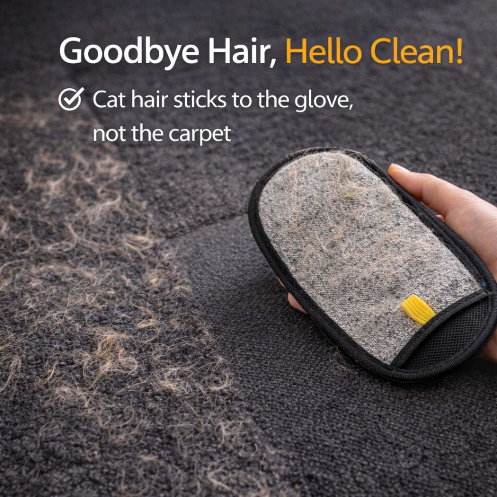 FurEase Pet Hair Removal Gloves – Gentle Grooming & Cleaning (Pack of 2)