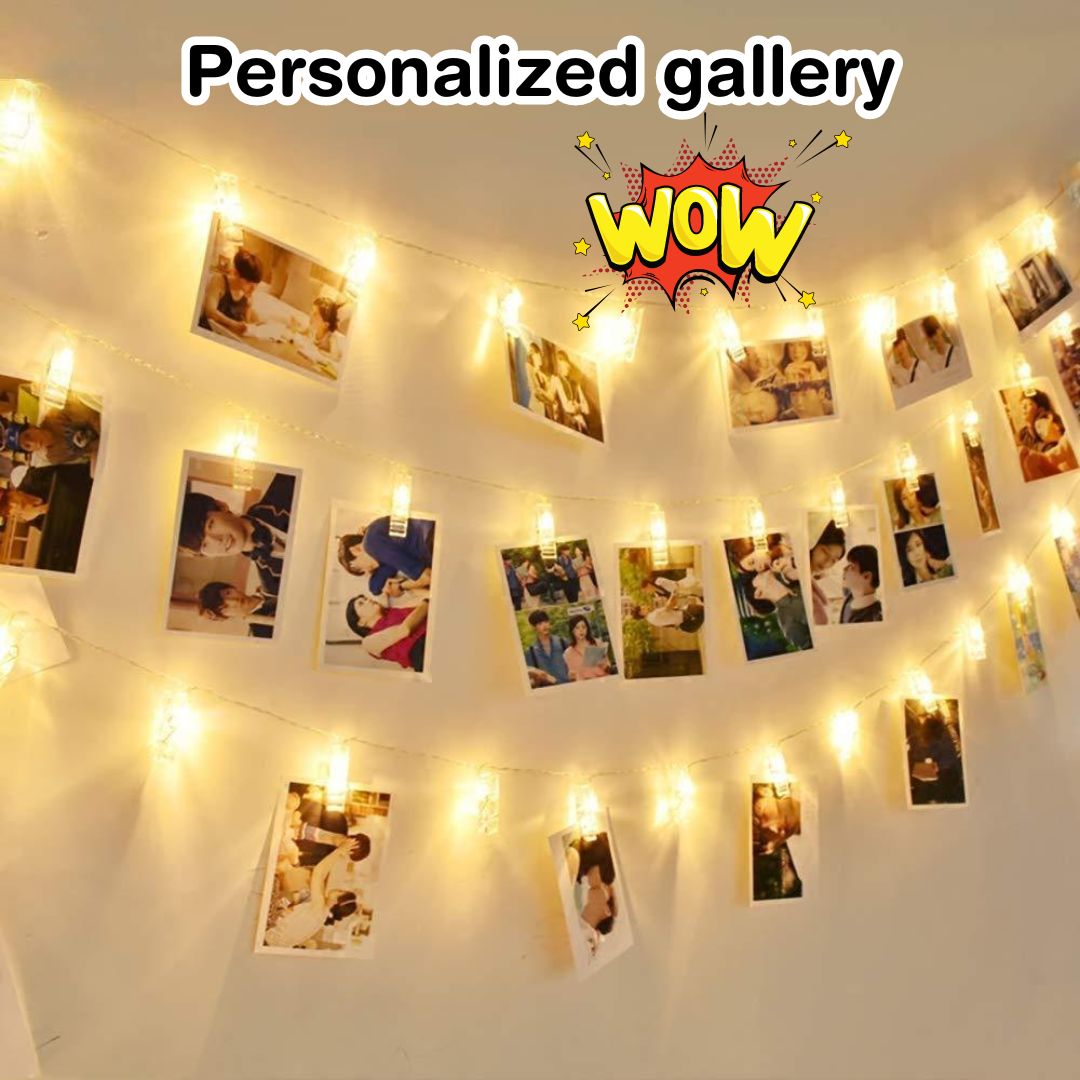 16 LED Photo Clip String Lights